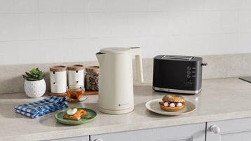 2dekans | KitchenBrothers Waterkoker - 1.7L - Met, Witgoed en Apparatuur, Waterkokers, Ophalen of Verzenden, Zo goed als nieuw