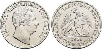 Ausbeutegulden Baden-durlach Leopold 1830-1852, Verzenden