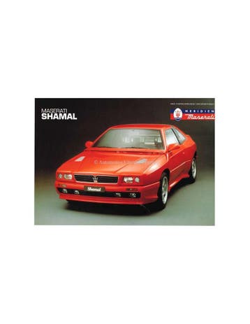 1994 MASERATI SHAMAL LEAFLET ENGELS, Nieuw, Author