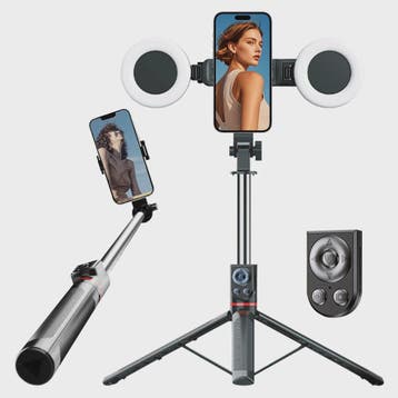 Selfie Statief met Ringlamp & Bluetooth Afstandsbediening -, Verzenden, Nieuw