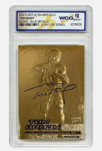 2000 Fleer Tom Brady Rookie Card - Signature Series - WCG 10, Nieuw