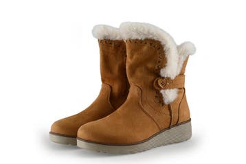 Skechers Enkellaarzen Meisjes in maat 32 Cognac, Verzenden, Jongen of Meisje, Schoenen, Skechers
