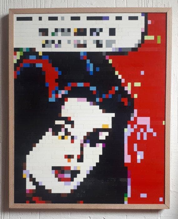 Arturo - Hommage a Lichstenstein LEGO, Antiek en Kunst, Kunst | Designobjecten