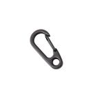 Mini karabijnhaak met oog - 30mm - Gun metal, Ophalen of Verzenden, Nieuw