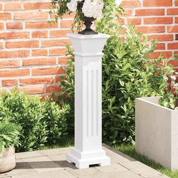vidaXL Plantenstandaard klassieke zuil MDF, Verzenden, Nieuw