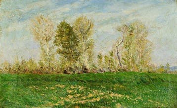Auguste Louis Roure (1878-1936) - Paysage printanier