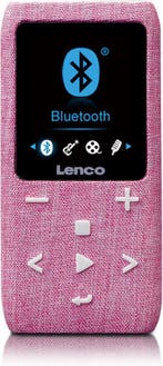 MP3 Speler met Bluetooth - Inc. 8GB SD - Roze - Lenco XEMIO-, Verzenden, Zo goed als nieuw