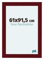 Fotolijst 61x91,5 cm - Wijnrood Geveegd - MDF - Como, Verzenden, Nieuw