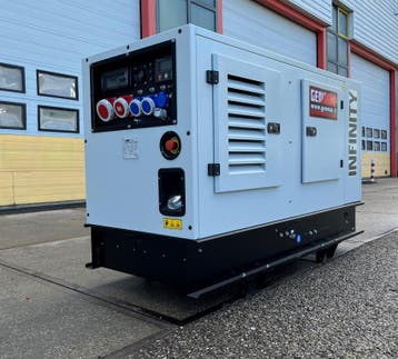 20 kVA Perkins stage 5 Aggregaat 1500 rpm 3 fase 400V NIEUW, Nieuw, Ophalen of Verzenden, 10 tot 30 kVA, Elektrisch startend