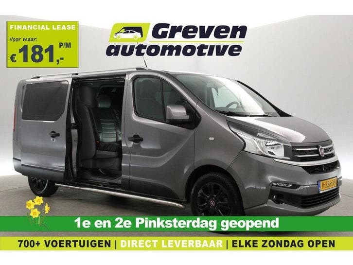Fiat Talento 1.6 MJ EcoJet L2H1 | Dubbele Cabine | Airco |, Auto's, Bestelauto's, Handgeschakeld, Diesel, Zilver of Grijs, Fiat