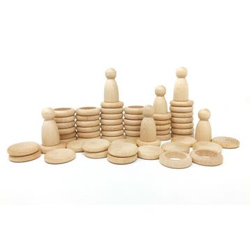 Grapat houten speelset Nins, ringen van €37,99 voor €34,19, Ophalen of Verzenden, Nieuw