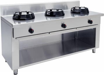 Wok Gasfornuis Professioneel met 3 branders Saro, Verzenden, Nieuw in verpakking