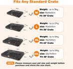 Hondenmand - Hondenkussen - Hondenbed - 80x50 cm - Donkergri, Verzenden, Zo goed als nieuw