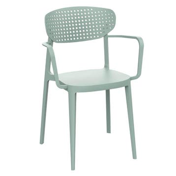 Stoel | COMO | Kunststof | Mint Green | In-/Outdoor |, Verzenden, Nieuw in verpakking