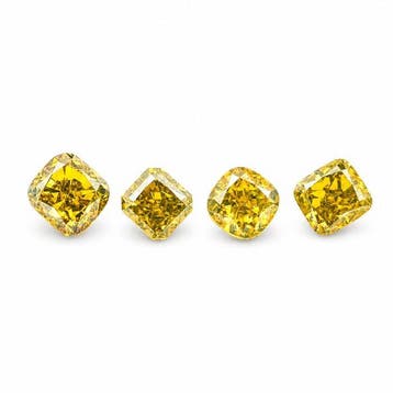 Zonder minimumprijs - 4 pcs Diamant (Kleurbehandeld) - 1.17, Sieraden, Tassen en Uiterlijk, Edelstenen, Nieuw
