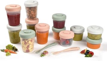 Beaba Babyvoeding Bewaarbakjes 12-delig | Retourdeal 49% Krt, Ophalen of Verzenden, Zo goed als nieuw, Overige typen