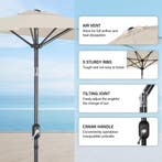 2dekans | Angel Living Balkonparasol - Halfrond - 245 x 122, Ophalen of Verzenden, Zo goed als nieuw