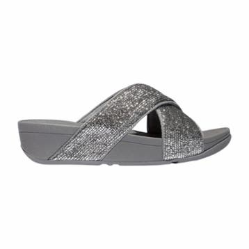 FitFlop - maat 40- Women Lulu Crinkled-Shimmer Cross Slides, Verzenden, Nieuw