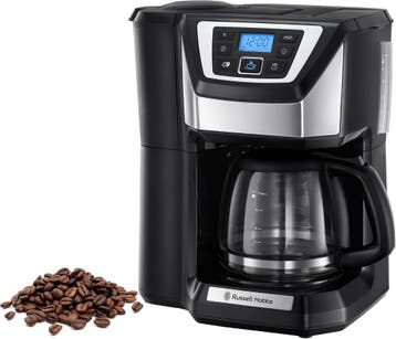Bonenkoffiezetter Zwart | 12 kopjes | 34% Korting, 10 kopjes of meer, Koffiemachine, Zo goed als nieuw, Koffiebonen