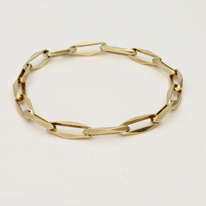 Schakelarmband - 14 karaat Geel goud, Sieraden, Tassen en Uiterlijk, Antieke sieraden