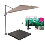 Garden Impressions Hawaii zweefparasol S 250x250 - donker, Verzenden, Nieuw