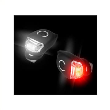 Falkx LED siliconen fietsverlichting - zwart - multifunct..., Ophalen of Verzenden, Nieuw