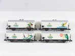 Minitrix N - 13319/13317 - Modeltrein goederenwagon (4) - 4x, Hobby en Vrije tijd, Nieuw