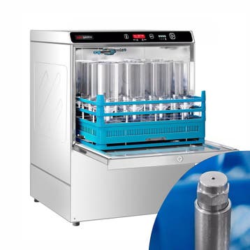 GGM Gastro | Glazenspoelmachine - Digitaal - 7,45kW - met |, Verzenden, Nieuw, Inbouw