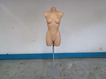 Paspop - vrouw - B42 x D27 x H153 cm - huidskleur - op hoog, Gebruikt