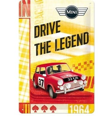 Drive the legend Mini reclamebord, Ophalen of Verzenden, Nieuw