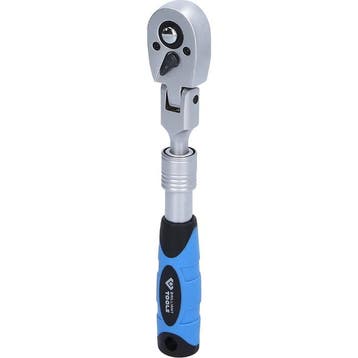 Brilliant Tools 1/4 Ratel Telescoop Flexibele Kop 175-225mm, Verzenden, Nieuw