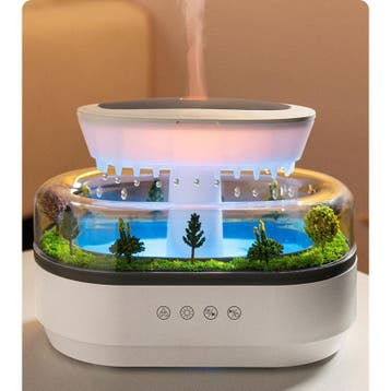 Aroma Luchtbevochtiger met Regendruppel en LED Licht, Verzenden, Nieuw
