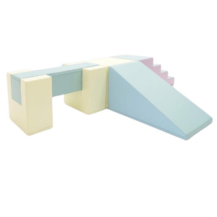 Foam blokken glijbaan XXL met Balance Bridge pastel – Mod., Kinderen en Baby's, Speelgoed | Educatief en Creatief, Nieuw, Ophalen of Verzenden