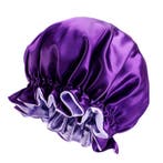 Paarse Satijnen Slaapmuts met randje / Reversible Satin Hair, Ophalen of Verzenden, Nieuw