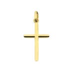 Gouden hanger van een subtiel kruisje (Hanger of bedel), Ophalen of Verzenden, Gebruikt, Goud, Overige merken