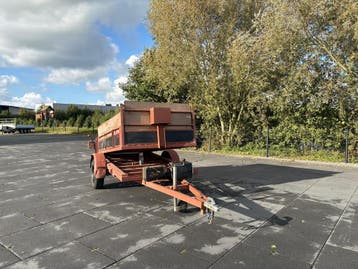 Zelfbouw Kipper 250 x 130 cm elektrische bediening 750 kg, Auto diversen, Ophalen, Gebruikt