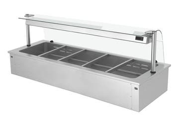 GGM Gastro | Inbouw bain-marie (drop-in) - 1785mm - 3,65 kW, Verzenden, Nieuw in verpakking, RVS Meubilair