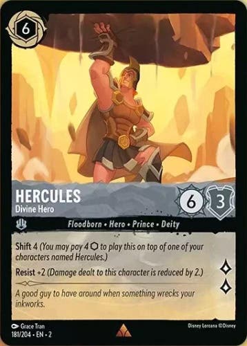 [181/204][S2] - HERCULES - Divine Hero ENG FOIL [M/NM], Verzamelen, Verzenden, Nieuw
