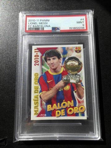 2010/11 Panini Lionel Messi #4 FC Barcelona Balon De Oro -, Nieuw