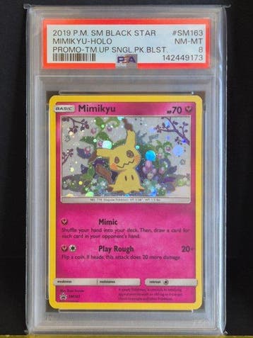 Pokémon - 1 Graded card - Mimikyu SM163 Holo - PSA 8, Nieuw
