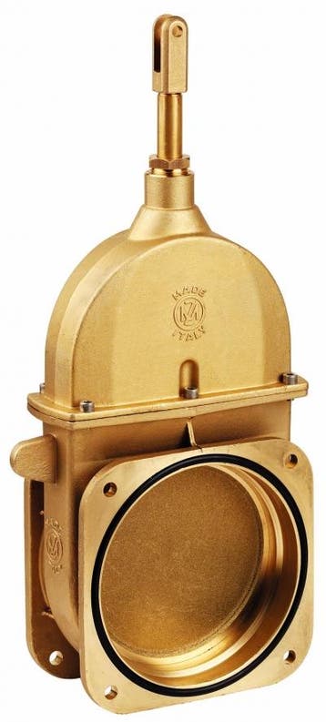 MZ messing schuifafsluiter, type 0074, 2x flens-8, Verzenden, Nieuw