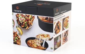 Nevana Airfryer Accessoires - Pizza pan - Spiesrek - Rooster, Ophalen of Verzenden, Nieuw, Nevana