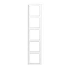 Jung LS990 afdekraam 5-voudig alpinwit (hagelwit) LS985WW, Nieuw, Stopcontact
