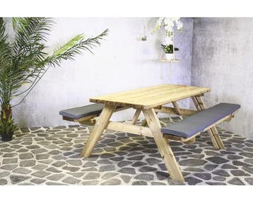 NIEUWE picknicktafel 177 cm, Ophalen, Nieuw, Inklapbaar, Rechthoekig