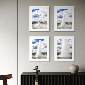 Fabio Accorrà - The life of the geyser Series (framed), Antiek en Kunst