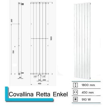 Designradiator Plieger Cavallino Retto Enkel 910 Watt, Doe-het-zelf en Verbouw, Ophalen of Verzenden, Nieuw, Overige typen