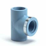 Perslucht t-stuk 90° binnendraad + ring-20 mm x ½, 16 bar, Verzenden, Nieuw