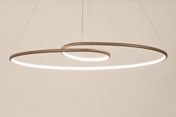 Rietveld Hanglampen - Bruin - Kunststof, Metaal, Huis en Inrichting, Lampen | Hanglampen, Verzenden, Nieuw