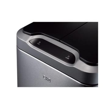 EKO Phantom Sensor Bin 45 ltr - Mat RVS/Zwart, Verzenden, Nieuw