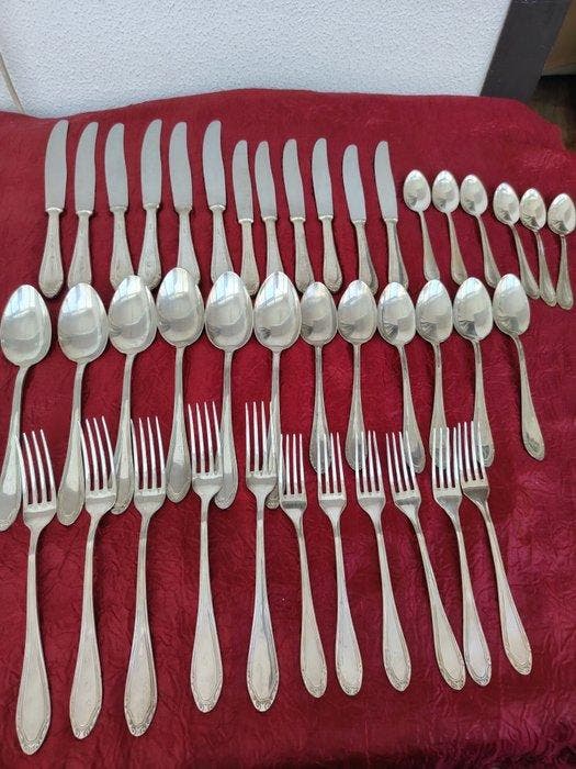 Bestekset voor 6 personen (42) - Verzilverd, Antiek en Kunst, Antiek | Meubels | Tafels